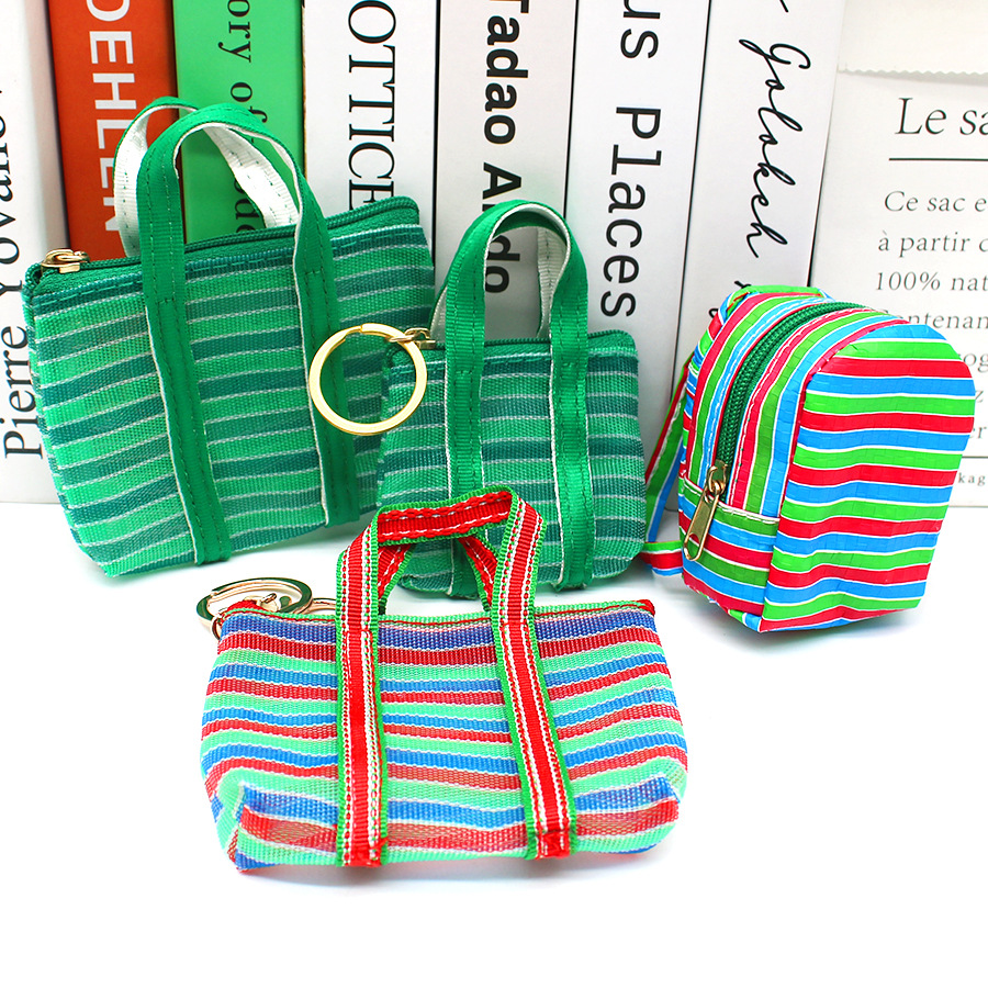 Mini Backpack Purse - 1 adet anahtarlık balıkçılık Net çanta