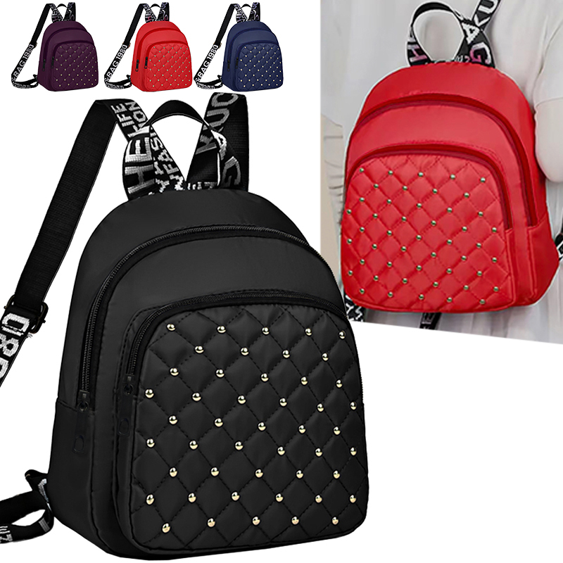Canvas Backpack Casual - Şık ve Tarzlı Çivili Sırt Çantası