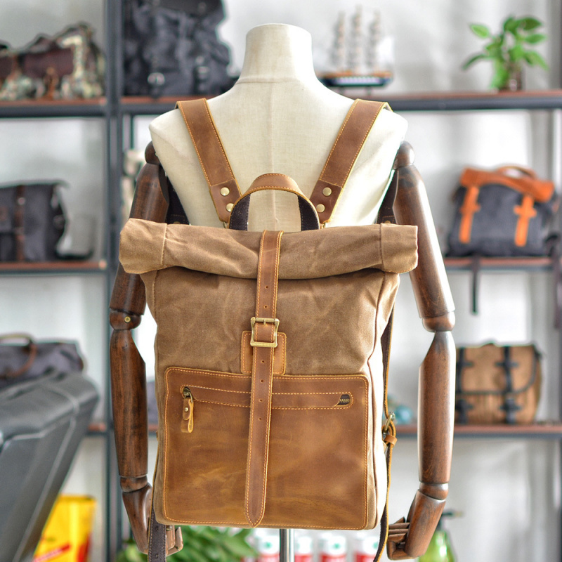 Erkekler için yeni, sade ve re - Canvas Backpack Casual incelemesi ve fiyatı