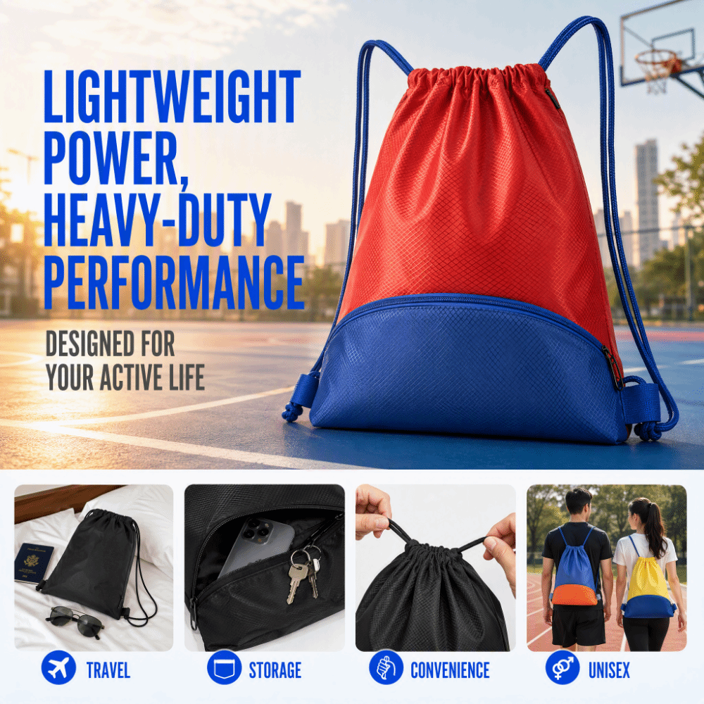 Büyük kapasiteli spor çantası, - Drawstring Gym Bag incelemesi ve fiyatı